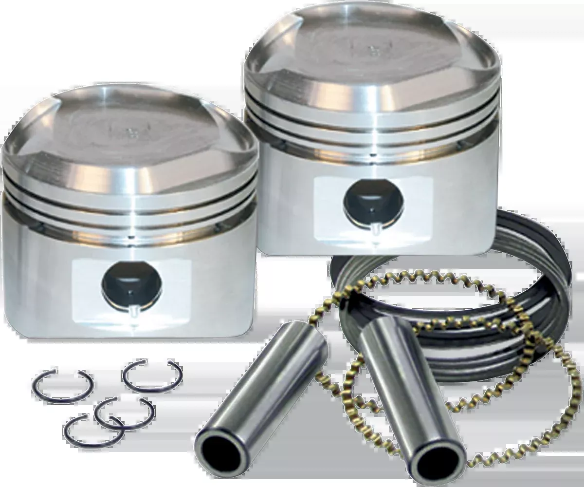 S&S CYCLE Piston Kit - For 89" Stroker Kits & Super Stock Heads - 3.500" - Standard 92-2046