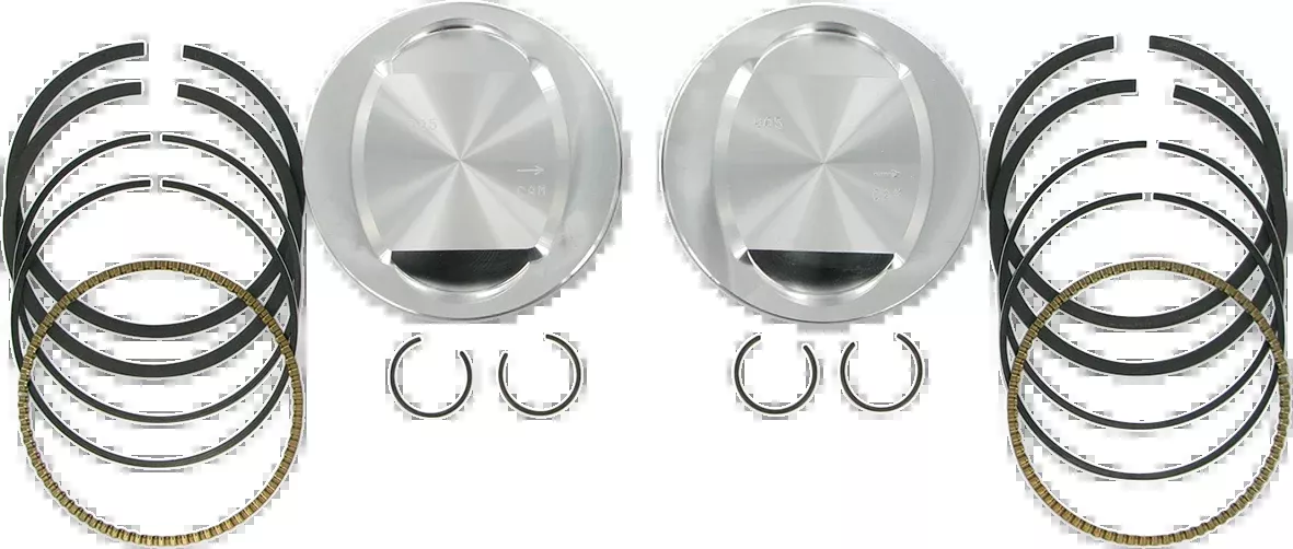 S&S CYCLE Piston Kit - For 95" Big Bore Kit - 3.875" - +0.005" 92-1204