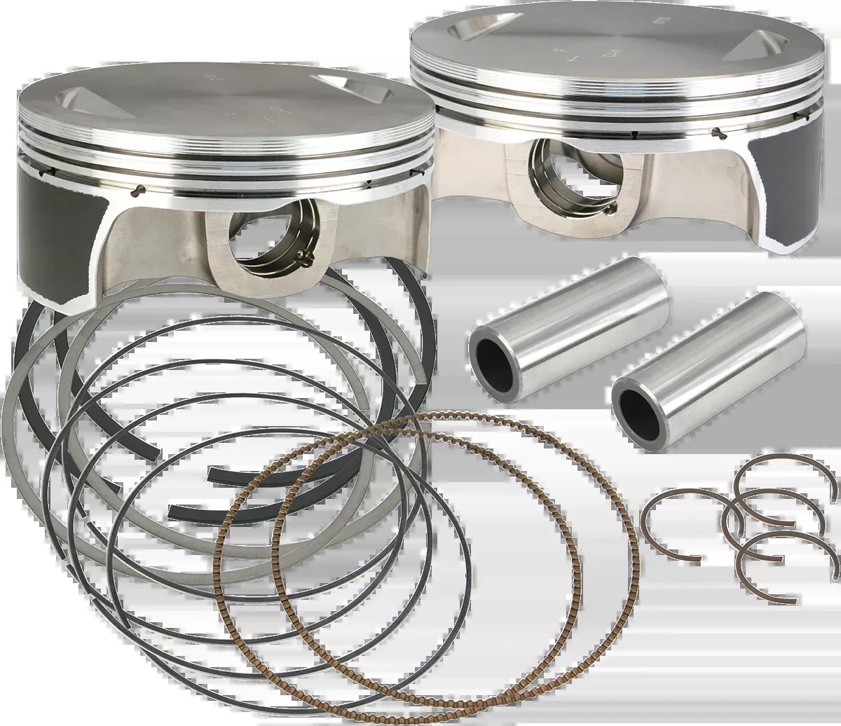 S&S CYCLE Piston Kit - For Hot Set Up Kits - 4.125" Standard - 111"/117"/124" Engine 106-3491A