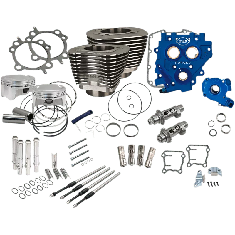 S&S Cycle Powr PK, 4"BORE, Blk, 585CE, 07-17 EXC 17 Touring