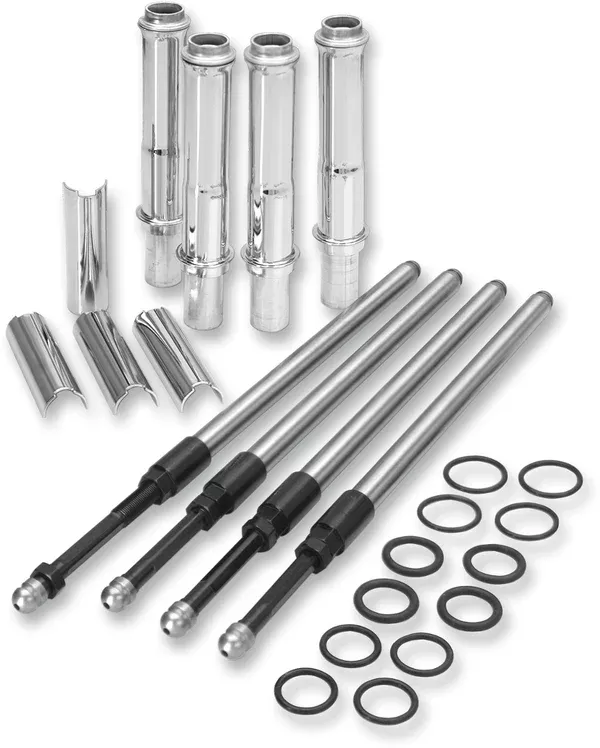 S&S Cycle Quickee Pushrod Kit With Chrome Covers – Twin Cam