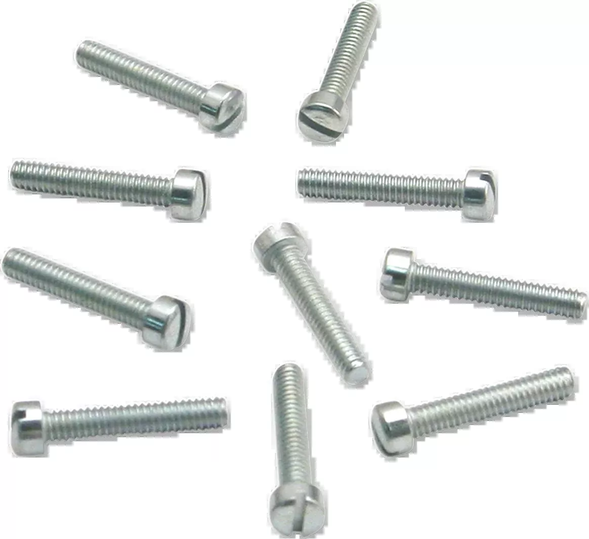 S&S CYCLE Slotted Flat Head Screws - 10-Pack 50-0150