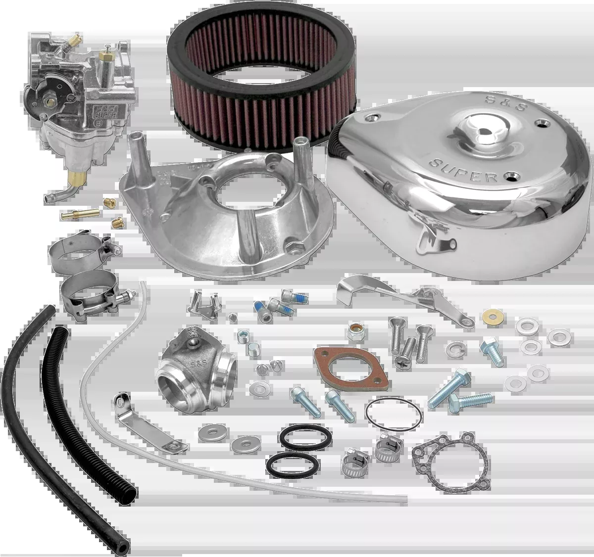 S&S CYCLE Super E Carburetor Kit with Manifold - Shovelhead 11-0411