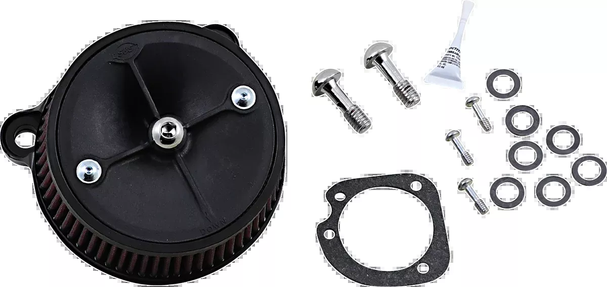 S&S CYCLE Super Stock™ Stealth Air Cleaner Kit - Black 170-0302E