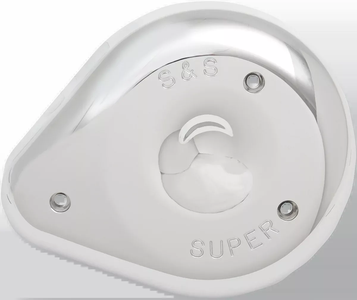 S&S CYCLE Teardrop Air Cleaner Cover - Chrome 17-0378