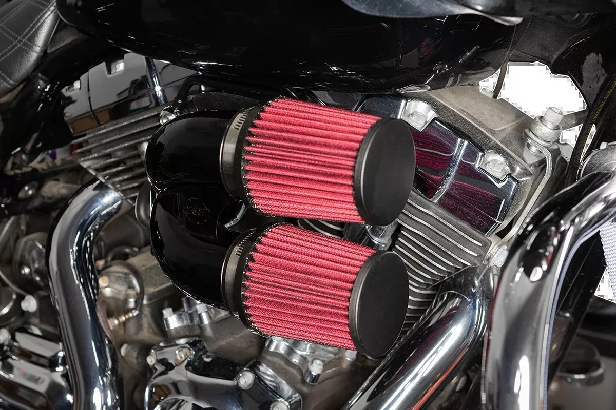 S&S CYCLE Tuned Induction Air Cleaner Kit - Gloss Black 170-0637A