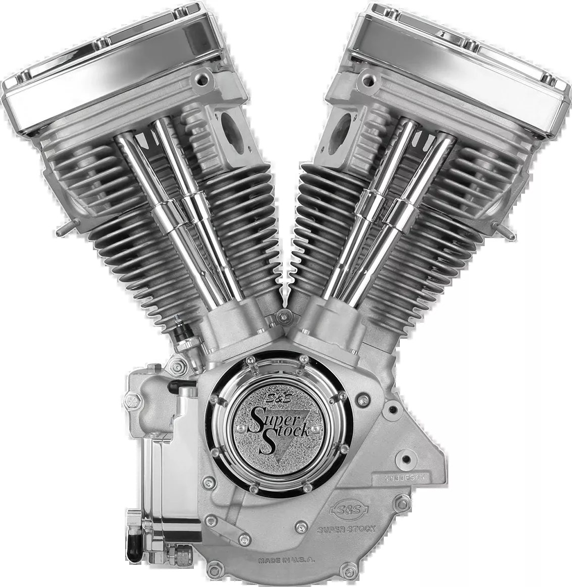 S&S CYCLE V80 Long-Block Engine - Natural - Custom Chassis | Evolution Big Twin 310-0232