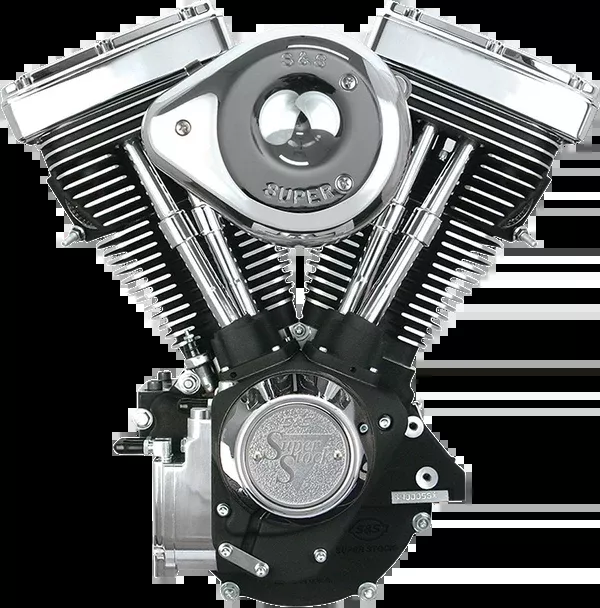 S&S Cycle V80 Series Engine – Wrinkle Black – Custom Frame | Evolution Big Twin