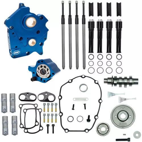 S&S Gear Drive Camchest Kit for Harley M8 Oil-Cooled - Black