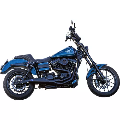 S&S Qualifier 2-1 Exhaust for 2006-2007 Harley Dyna - Black