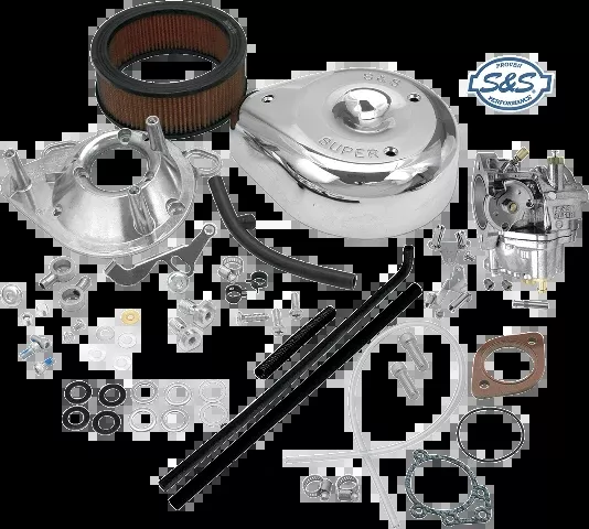 S&S Super E Carburetor Carb Kit 92-00 Harley Davidson Dyna Touring Softail FXR