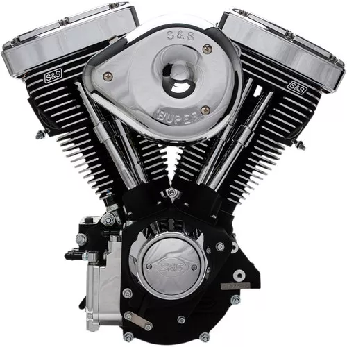 S&S V96R Carbureted Engine - Wrinkle Black