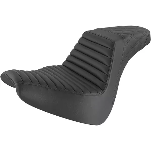 Saddlemen Black Step Up Seat for 2018-2024 Harley Softail Breakout - Front TR / Rear LS