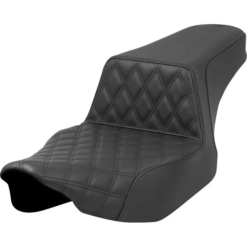 Saddlemen Black Step-Up Seat 4 Harley Touring Models