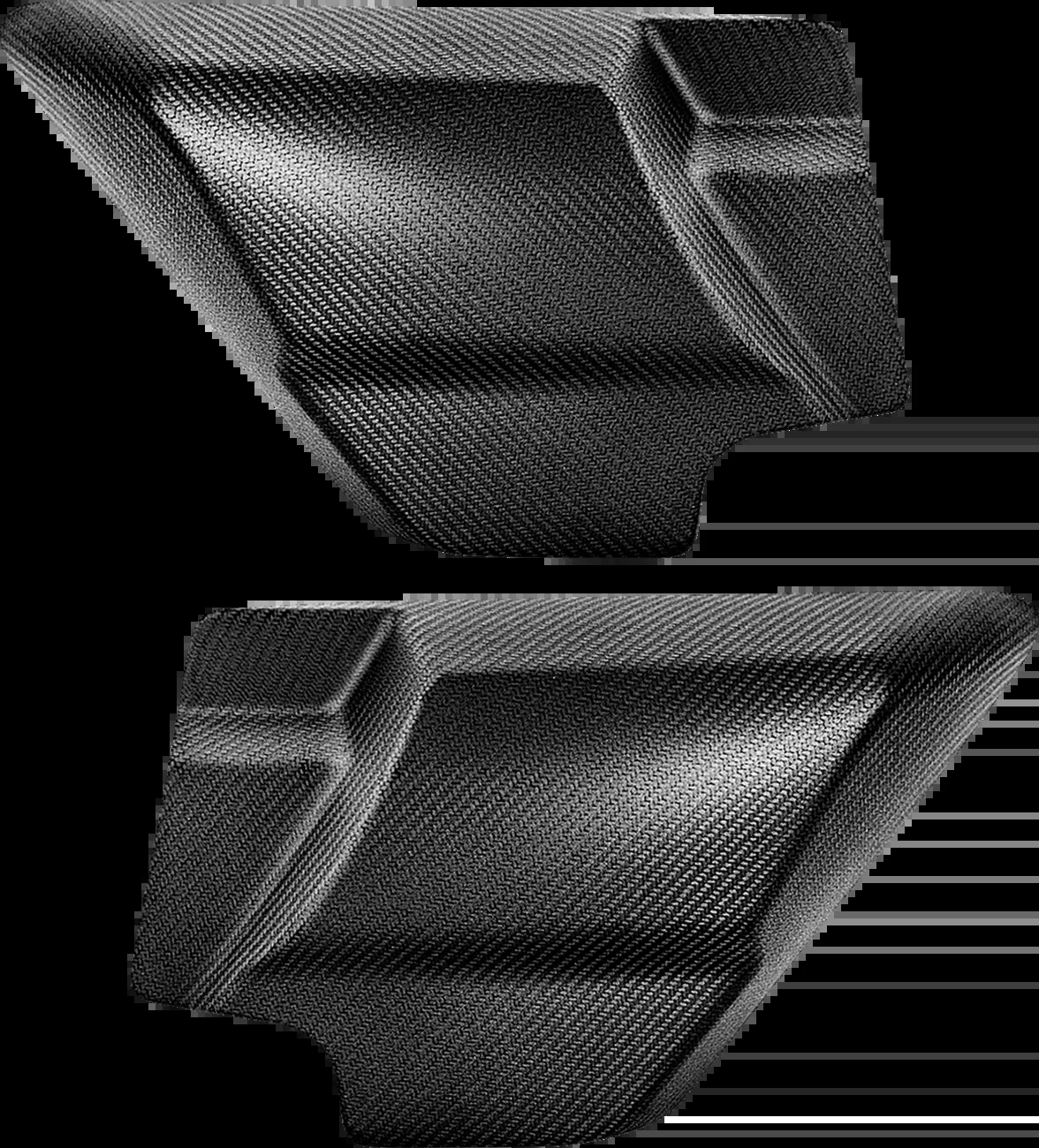 Saddlemen Carbon Fiber Matte Side Covers fits 2009-2024 Harley Touring FLTR FLHR