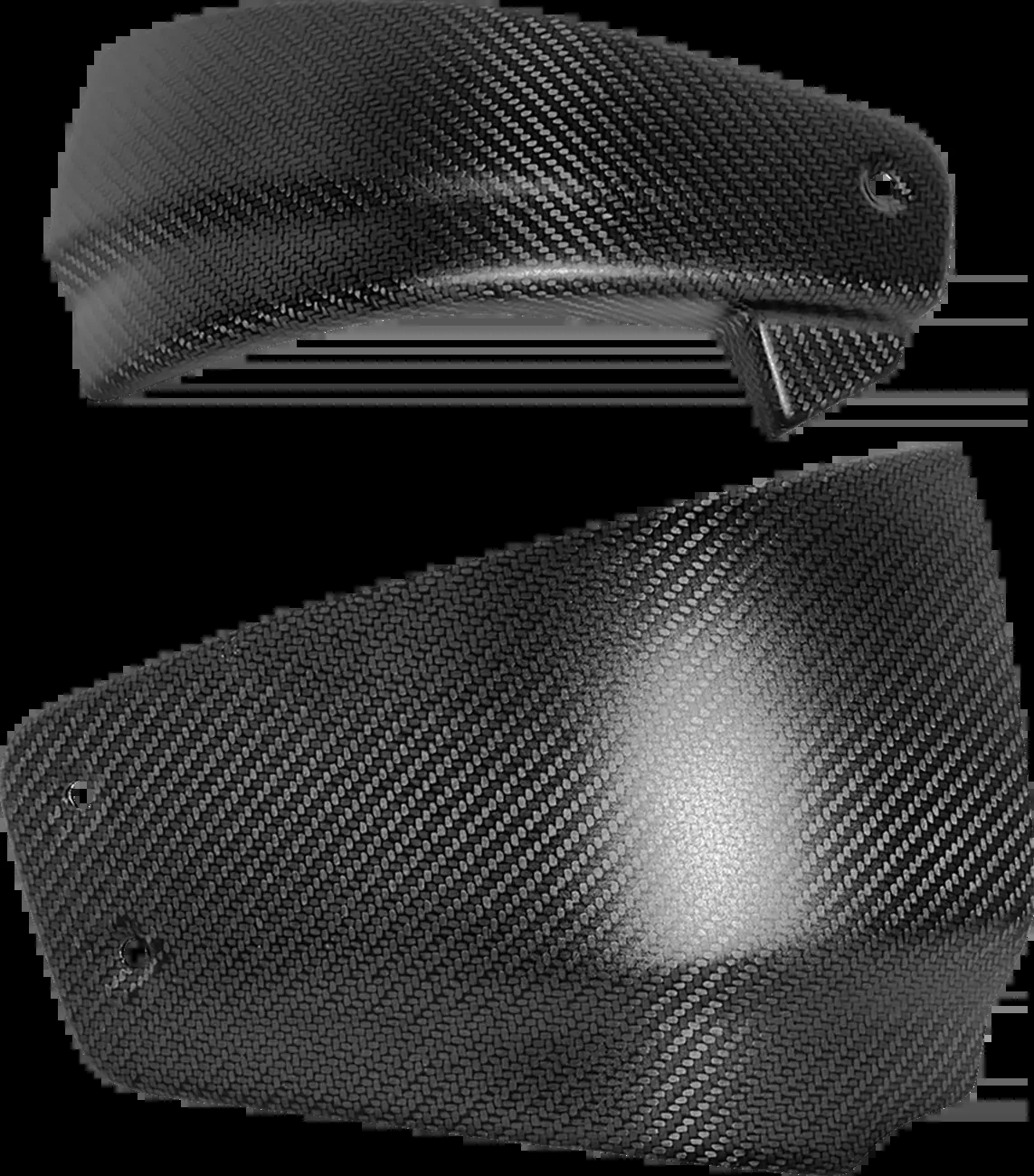 Saddlemen Carbon Fiber Matte Side Covers fits 2018-2024 Harley Softail FXLR FXBB