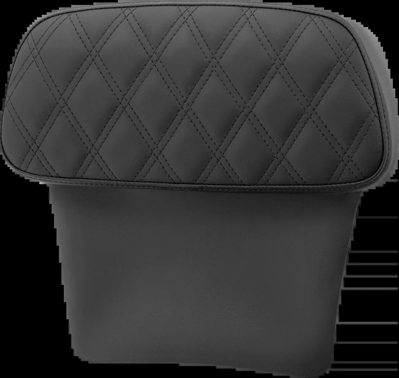 Saddlemen Chopped Tour Pak Backrest Pad – Step-Up – Black W/ Black Lattice Stitch – FLT/FLH ’14-’23