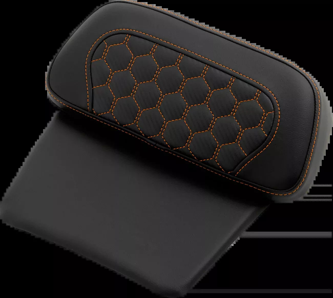 Saddlemen Chopped Tour Pak Orange Honeycomb Backrest for 2014-24 Harley Touring