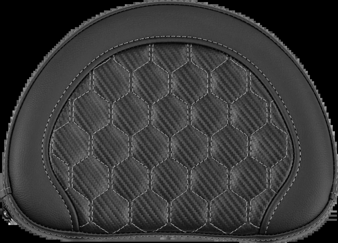 Saddlemen Contour Sissy Bar Pad - Honeycomb - Gray Stitch - Universal - 2" Thick 051319002