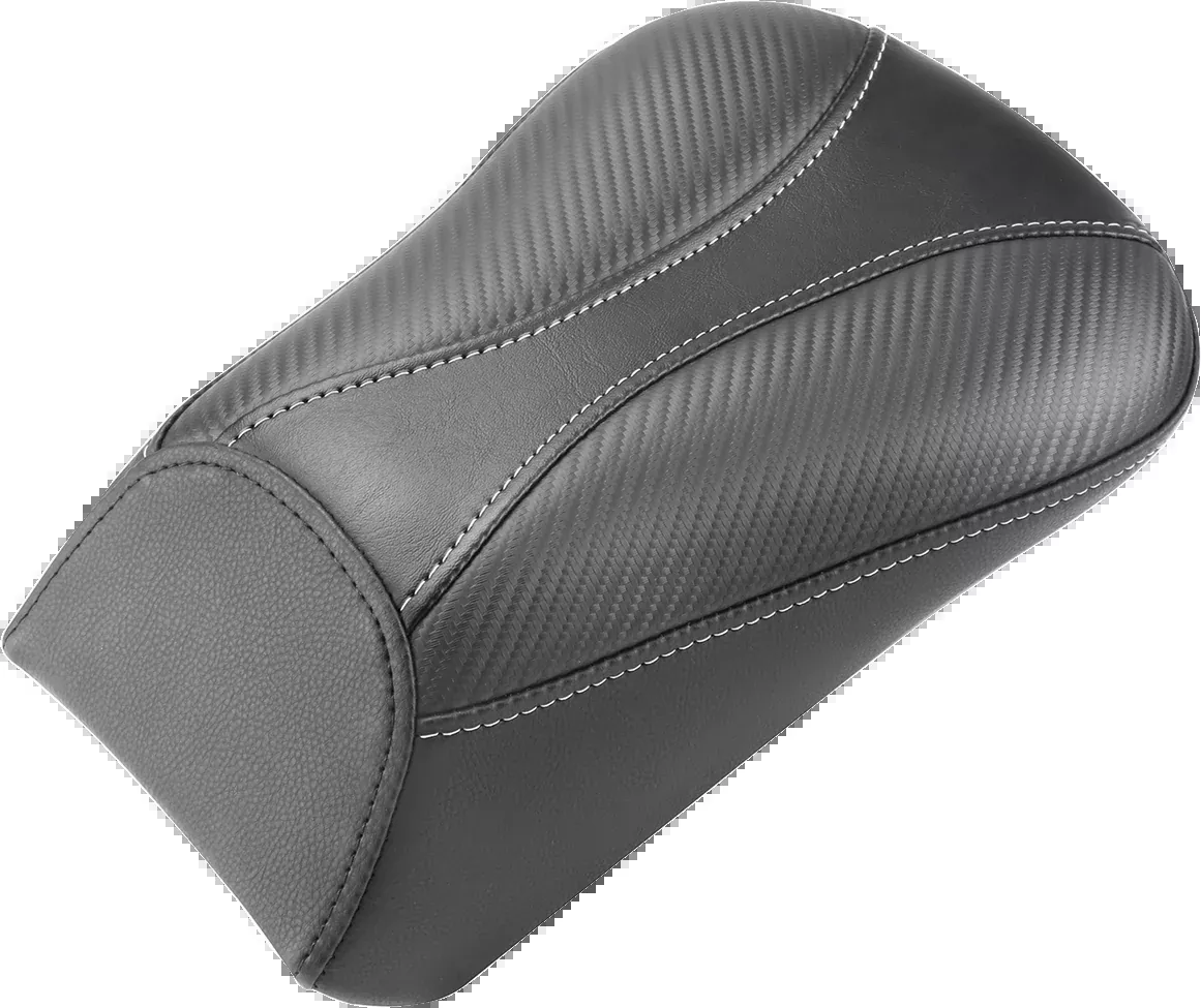 Saddlemen Dominator Pillion Pad - Standard Reach - Black w/ Gray Stitching - FL/FX '00-'06 - 800-01-0162