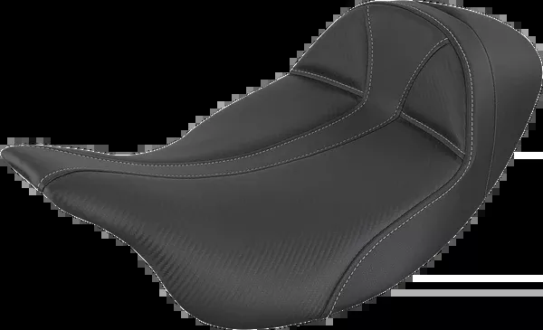 Saddlemen Dominator Seat – Low – Solo – Black W/ Gray Stitching – FL ’08-’24