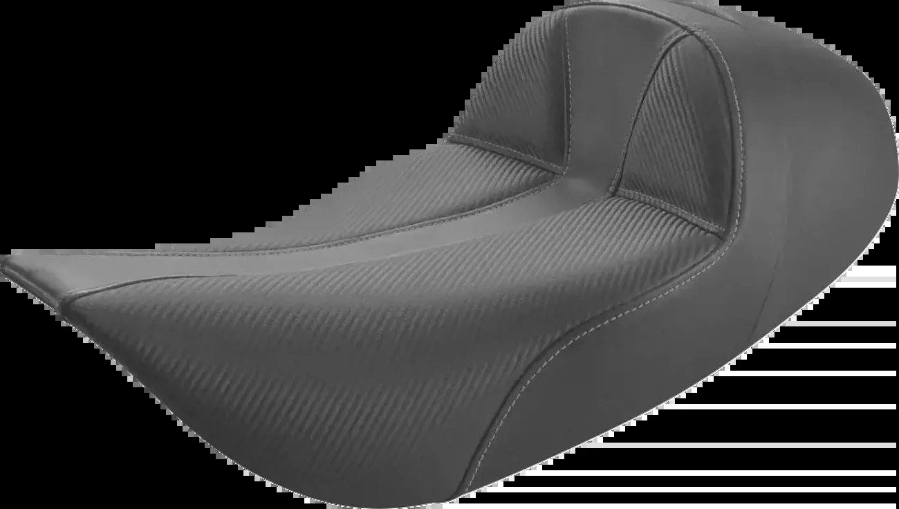 Saddlemen Dominator Solo Seat - Extended Reach - W/O Backrest - Black W/ Gray Stitching - FLHR/FLHX '97-'07