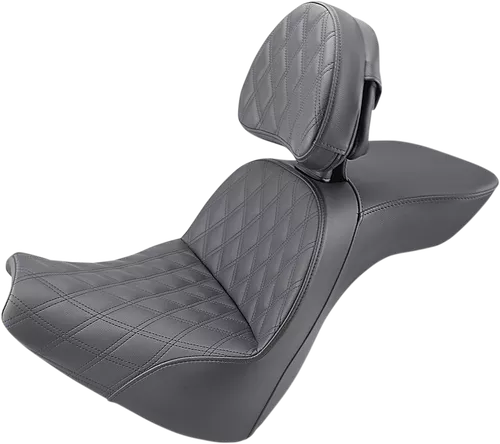 Saddlemen Explorer LS Touring Seat w/ Backrest for 2018-2024 Harley Softail - Breakout