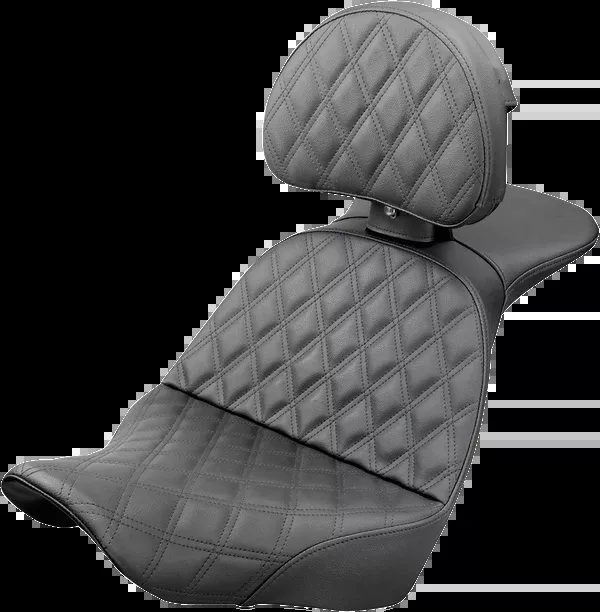 Saddlemen Explorer Seat – Lattice Stitched – Backrest – FX/FL ’18-’24