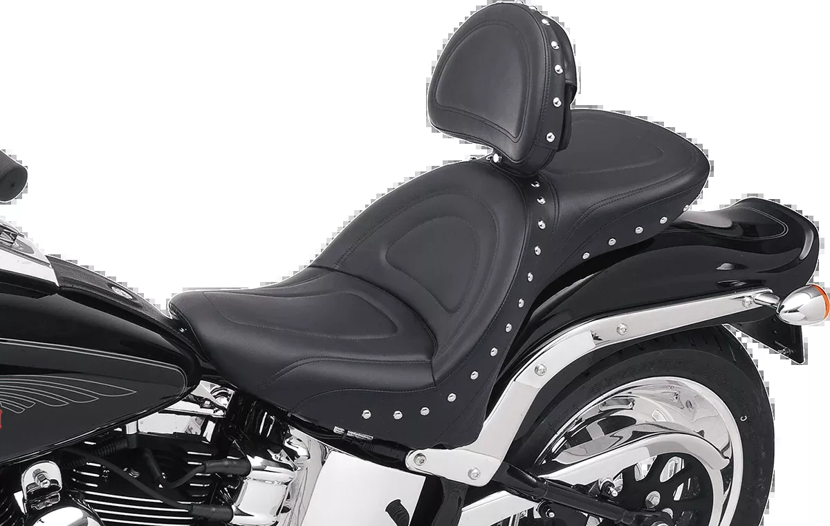 Saddlemen Explorer Special Seat - Studded - w/ Backrest - FL/FX '00-'06 8102J