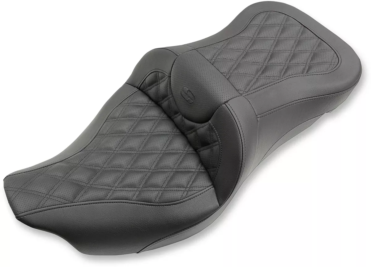 Saddlemen Extended Reach Roadsofa™ Seat – Lattice Stitched – Without Backrest – FL ’08-’24