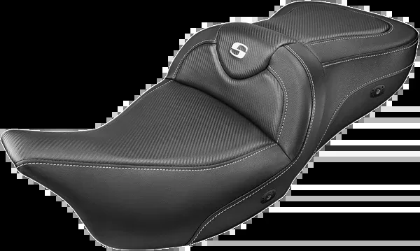Saddlemen Heated Roadsofa™ Seat – Carbon Fiber – Without Backrest -FL ’08-’24
