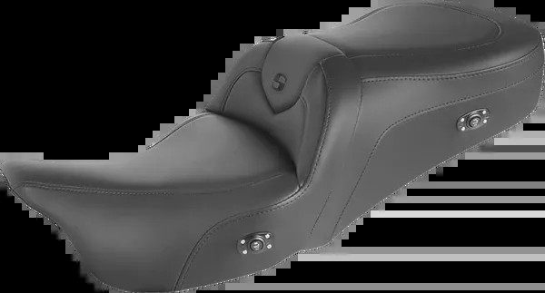 Saddlemen Heated RoadSofa™ Seat - Without Backrest - Black W/Black Stitching