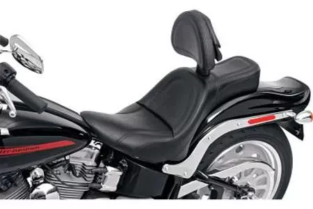 Saddlemen King Seat for '84-99 FXST & FLST With Driver Backrest