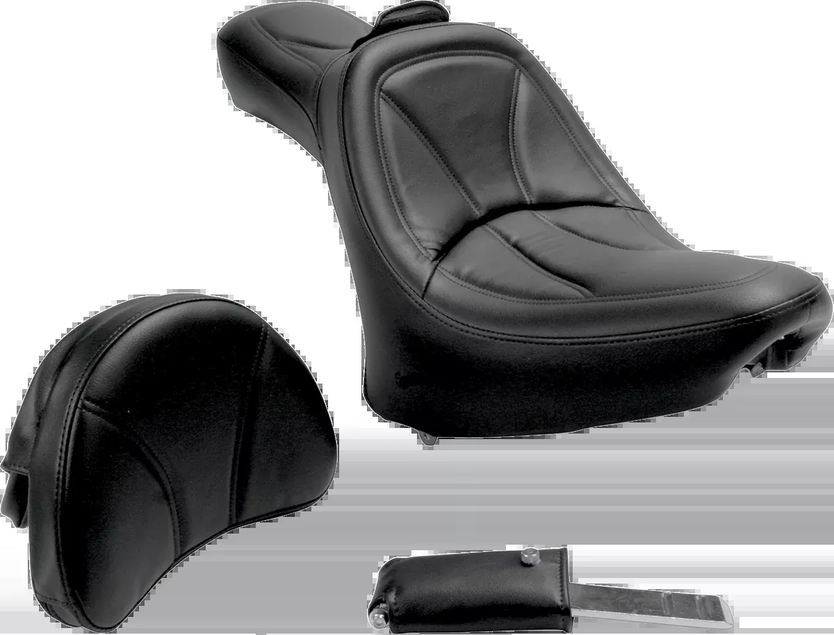 Saddlemen King Seat - With Backrest - FL/FX '00-'06 816HFJ