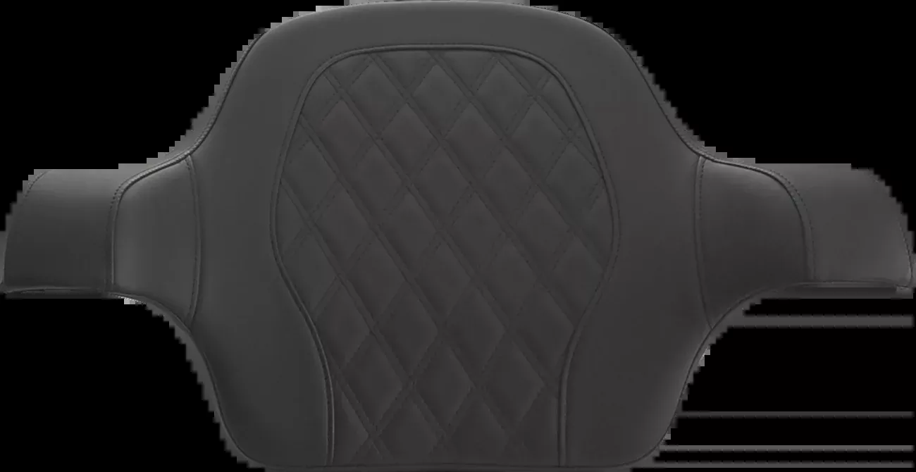 Saddlemen King Tour Pak Black Lattice Backrest Pad for 2014-2024 Harley Touring