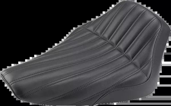 Saddlemen Knuckle Solo Seat - Ribbed - Black - FLS '12-'17