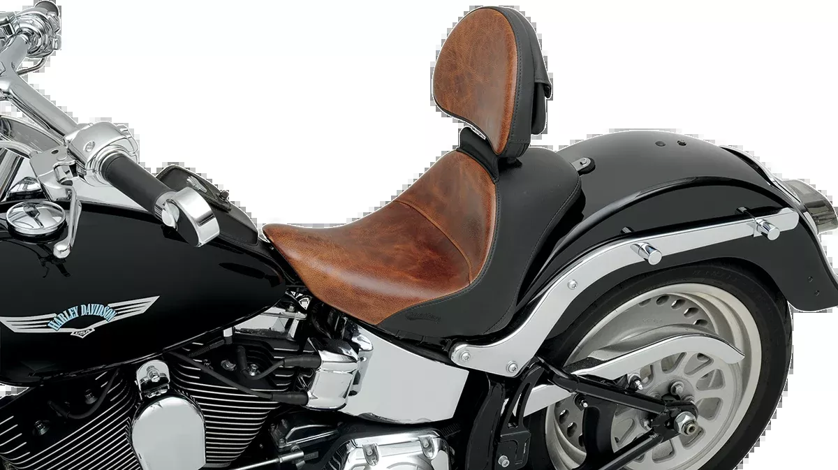 Saddlemen Lariat Backrest - Distressed Brown - FL '06-'17 11567B