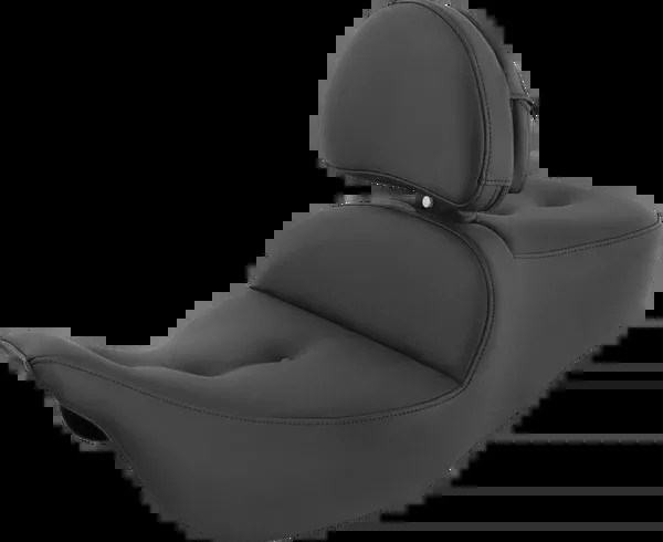 Saddlemen Pillow-Top Roadsofa™ Seat – With Backrest – Black – FLH/FLT ’08-’24