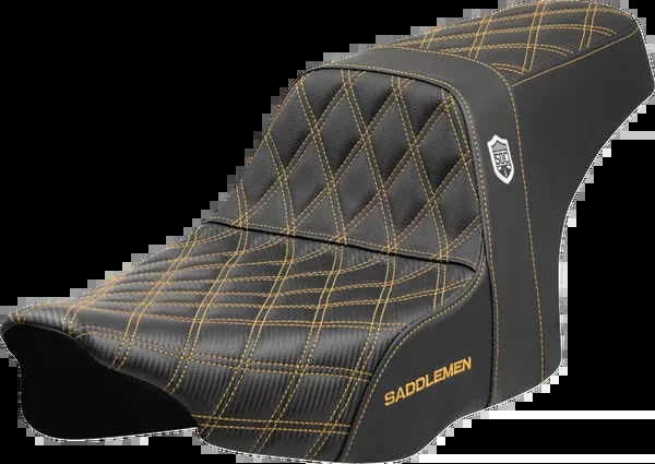 Saddlemen Pro Series SDC Performance Seat – Gold Stitching – W/O Backrest – FLT/FLH ’23-’24