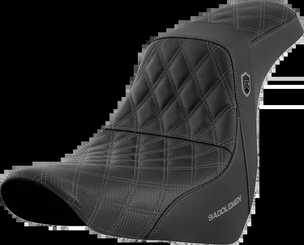 Saddlemen Pro Series SDC Performance Seat - W/O Backrest - Gray Stitch - FL/FX '18-'20