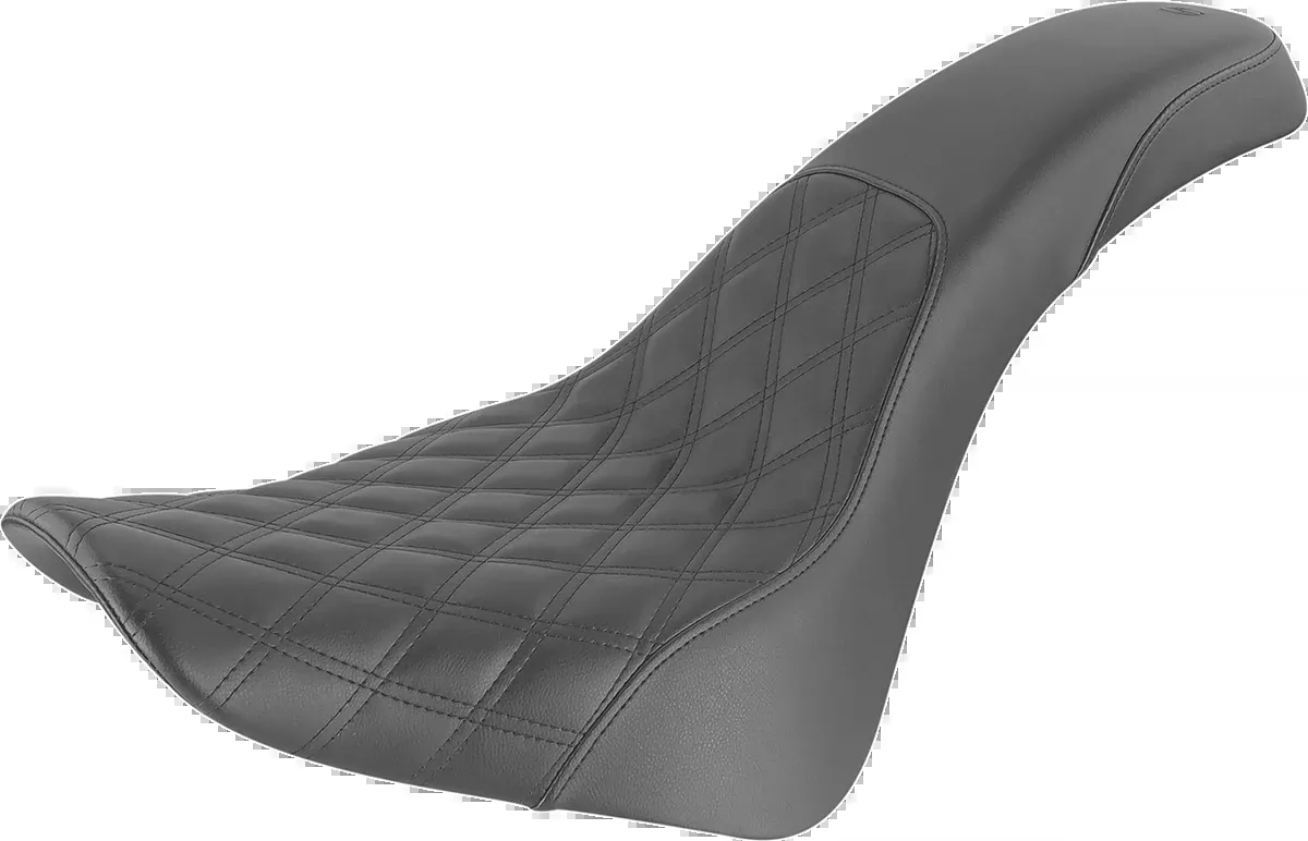 Saddlemen Profiler Seat - Front Lattice/Rear Smooth - Black - FL '18-'24 - 818-33-149