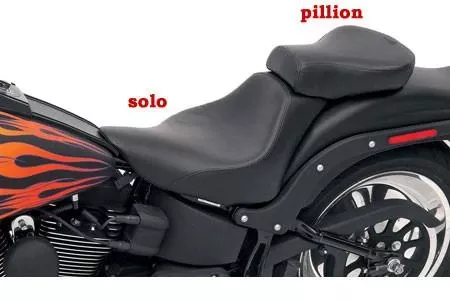 Saddlemen Renegade Deluxe Sport Pillion for '06-15 FLSTN -with Studs (Shown without studs)