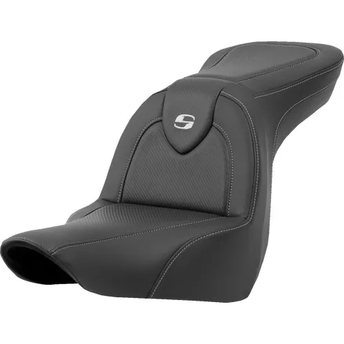 Saddlemen Road Sofa Carbon Fiber Seat for 2018-2024 Harley Softail FXBB/FXST