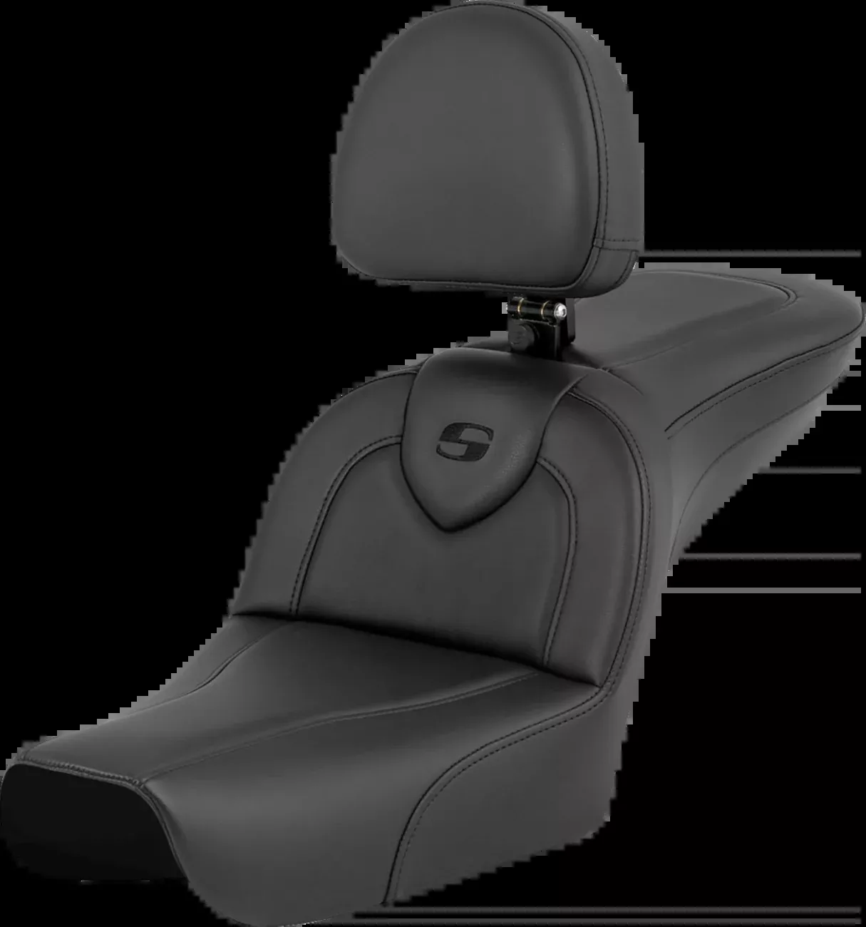 Saddlemen RoadSofa™ - Black - with Driver Backrest - FXDWG '04-'05 - 804-05-187BR