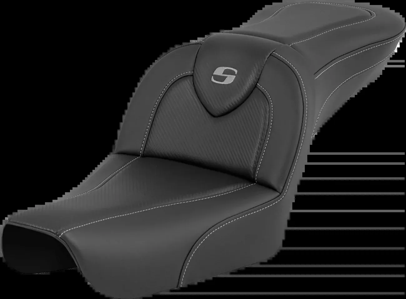 Saddlemen RoadSofa™ - Carbon Fiber - without Driver Backrest - FXDWG '04-'05 - 804-05-185