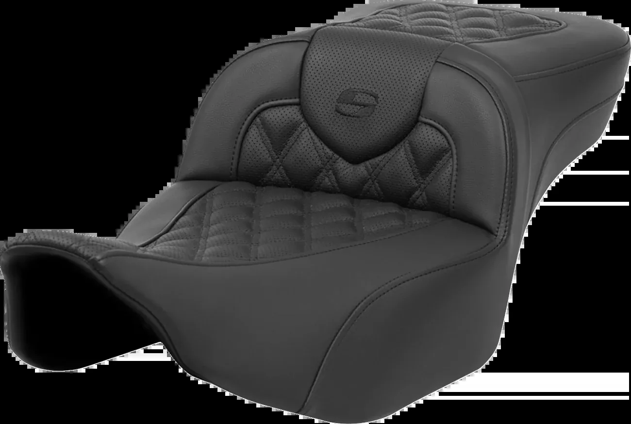 Saddlemen Roadsofa™ Extended Reach Seat - Lattice Stitch - without Backrest - FL '23-'24 - 823-07-184