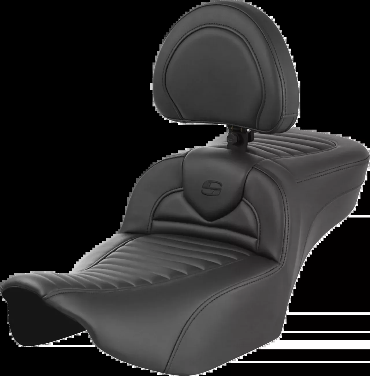 Saddlemen Roadsofa™ Extended Reach Seat - with Backrest - Tuck-n-Roll - FLTR/FLHX '23-'24 - 823-07-203B0