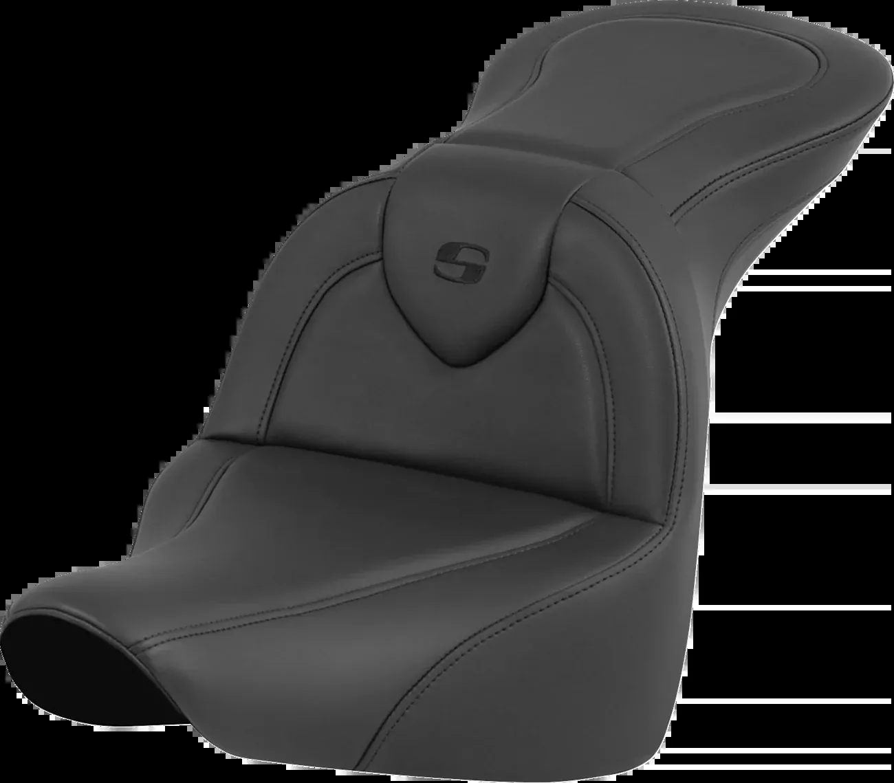 Saddlemen RoadSofa™ Seat - Black - without Driver Backrest - FLFB/FXBR '18-'24 - 818-27-187