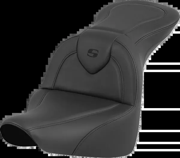 Saddlemen RoadSofa™ Seat - Black - Without Driver Backrest - FLFB/FXBR '18-'24