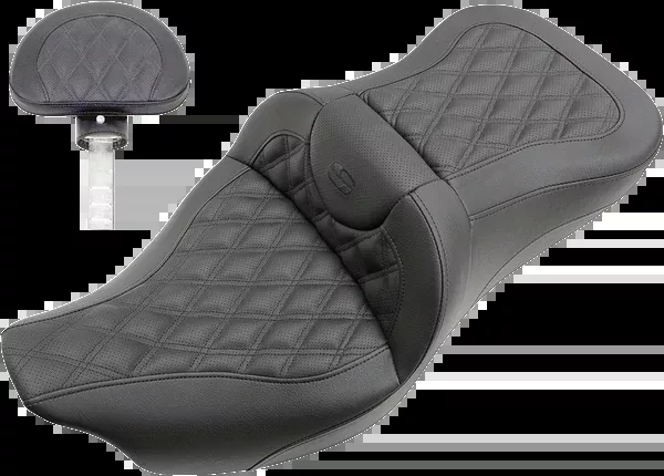 Saddlemen Roadsofa™ Seat - Full Lattice Stitch - With Backrest - FL '08-'24